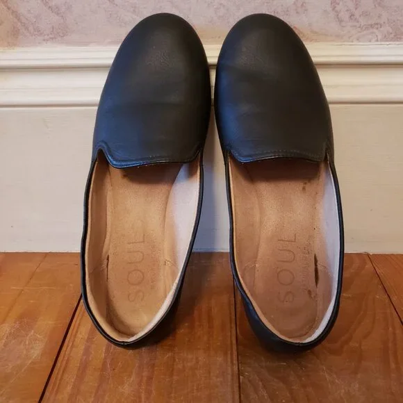 SALE Soul Naturalizer Alexis black flats loafers slip on US6 - Picture 5 of 9